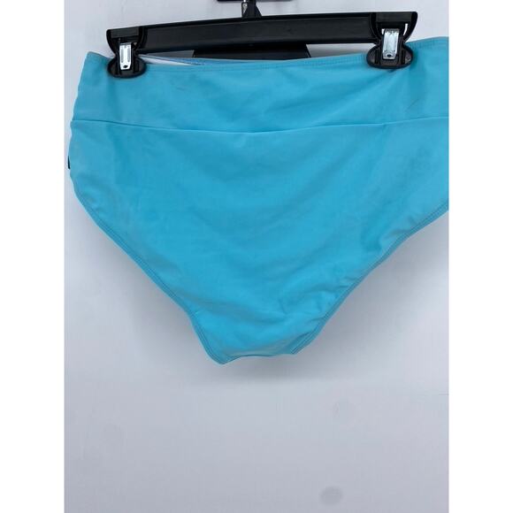 SHEIN Women's Plus Light Blue Solid Swim Bottoms SZ 0XL - Picture 3 of 6